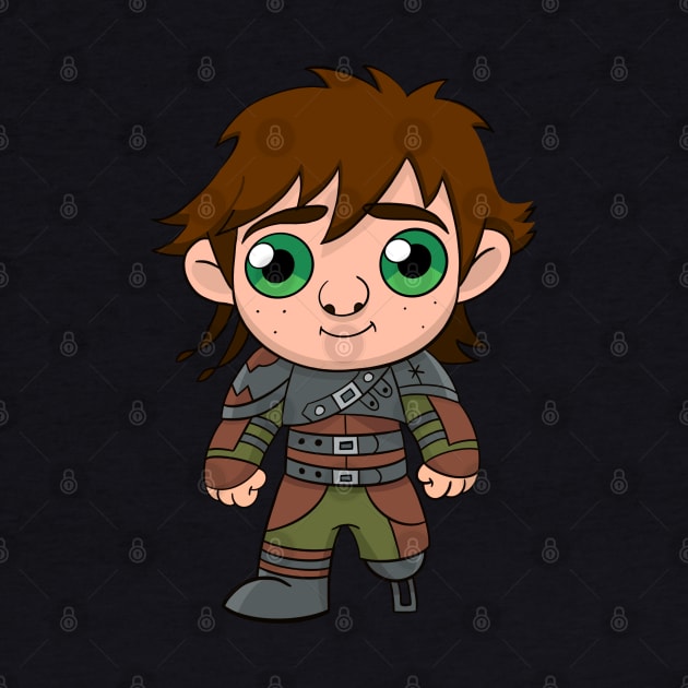 Hiccup chibi from cartoon How to train your dragon by PrimeStore